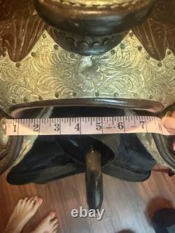 17in Western Show Saddle Unknown Maker Excellent Condition