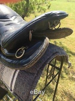 18 Christie Trooper Saddle Gaited Horse Trail Field Trial Reenactment Black
