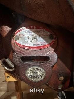 18 Circle Y All-Around Ranch Roper Western Saddle Model 1124