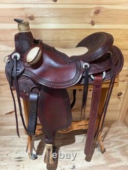 18 RW Bowman B-Light Silver Western Ranch Trail Saddle Model 9478