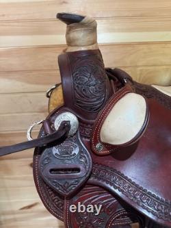 18 RW Bowman B-Light Silver Western Ranch Trail Saddle Model 9478