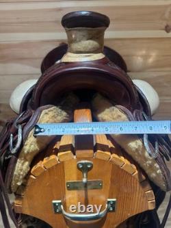 18 RW Bowman B-Light Silver Western Ranch Trail Saddle Model 9478