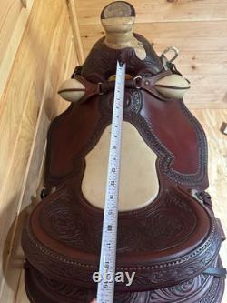 18 RW Bowman B-Light Silver Western Ranch Trail Saddle Model 9478