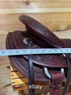 18 RW Bowman B-Light Silver Western Ranch Trail Saddle Model 9478