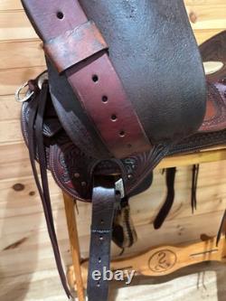 18 RW Bowman B-Light Silver Western Ranch Trail Saddle Model 9478