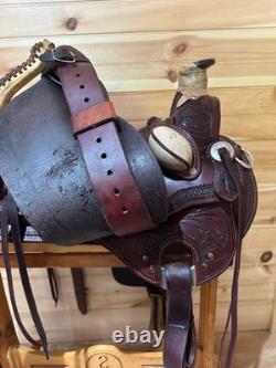 18 RW Bowman B-Light Silver Western Ranch Trail Saddle Model 9478