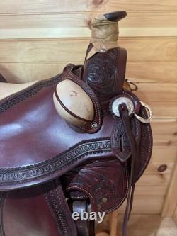 18 RW Bowman B-Light Silver Western Ranch Trail Saddle Model 9478