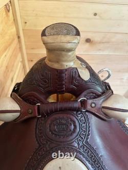 18 RW Bowman B-Light Silver Western Ranch Trail Saddle Model 9478