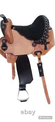 18 Size Western Rawhide Trail Riding Comfort Western Saddle Horse Saddle