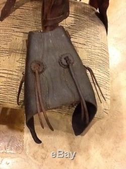 1800's ANTIQUE High Back Cowboy Western Saddle F A Meanea FULL Size Adult Seat