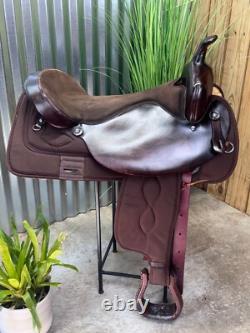 19 BIG HORN Western Trail Saddle #256 BROWN Light Weight