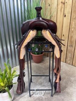 19 BIG HORN Western Trail Saddle #256 BROWN Light Weight