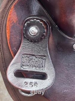 19 BIG HORN Western Trail Saddle #256 BROWN Light Weight