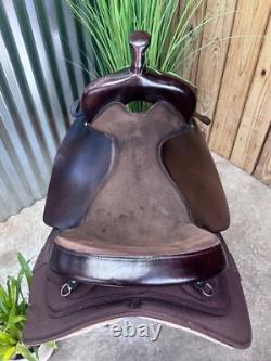 19 BIG HORN Western Trail Saddle #256 BROWN Light Weight