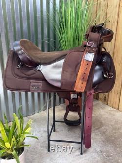 19 BIG HORN Western Trail Saddle #256 BROWN Light Weight
