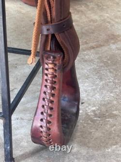 19 BIG HORN Western Trail Saddle #256 BROWN Light Weight
