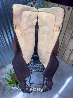 19 BIG HORN Western Trail Saddle #256 BROWN Light Weight