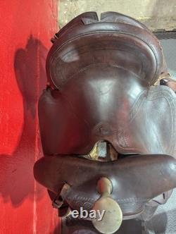 1940s Hereford Ranch Saddle withMetal Horn