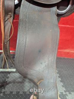 1940s Hereford Ranch Saddle withMetal Horn