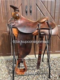 1968 Dale Harwood 14.75 Ranch/Roping Western Saddle