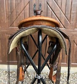 1968 Dale Harwood 14.75 Ranch/Roping Western Saddle