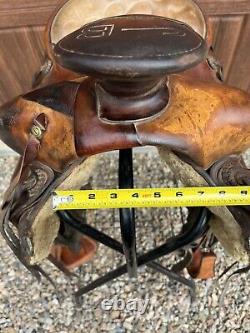 1968 Dale Harwood 14.75 Ranch/Roping Western Saddle