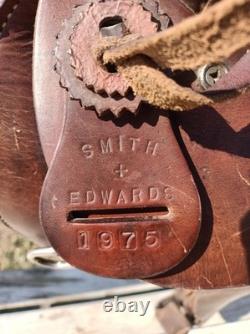 1975 Smith & Edwards Western Trail Saddle 15 seat Made in Ogden UT Bundle