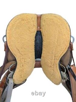 2-1220 16.5 inch Used Circle Y Julie Goodnight Western Trail Saddle