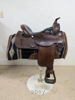 2-1276 15.5 inch Used Circle Y Western Trail Saddle Equitation Model