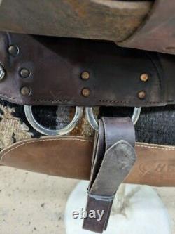 2-1276 15.5 inch Used Circle Y Western Trail Saddle Equitation Model