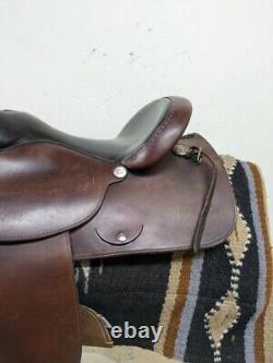 2-1276 15.5 inch Used Circle Y Western Trail Saddle Equitation Model