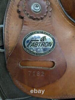 2-1277 15.5 inch Used Fabtron Western Draft Trail Saddle #7182