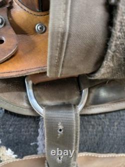 2-1299 15 inch Used Fabtron Western Trail Saddle
