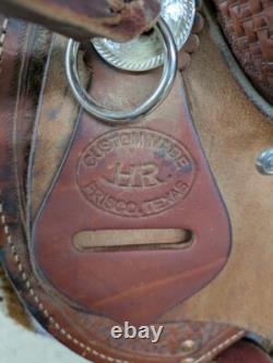 2-1311 14.5 inch Used HR Saddlery Western Roughout Trail Saddle