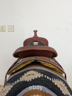 2-1311 14.5 inch Used HR Saddlery Western Roughout Trail Saddle