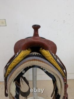 2-1311 14.5 inch Used HR Saddlery Western Roughout Trail Saddle