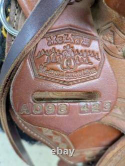 2-1324 15.5 inch Used McCall Mclite Western All Around Saddle