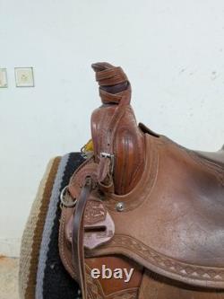 2-1324 15.5 inch Used McCall Mclite Western All Around Saddle