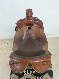 2-1324 15.5 inch Used McCall Mclite Western All Around Saddle
