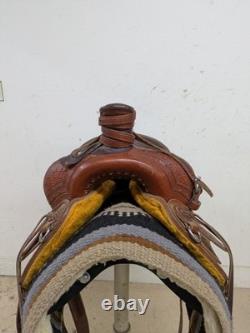 2-1324 15.5 inch Used McCall Mclite Western All Around Saddle