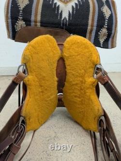 2-1324 15.5 inch Used McCall Mclite Western All Around Saddle