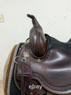 2-1327 14 inch Used Circle Y High Horse Western Daisetta Trail Saddle Wide Tree