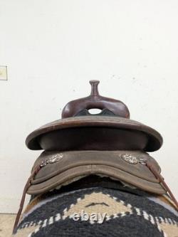 2-1327 14 inch Used Circle Y High Horse Western Daisetta Trail Saddle Wide Tree