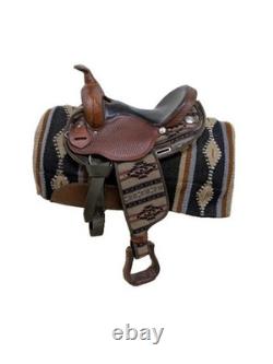 2-1335 14.5 inch Used Fabtron Western Trail Saddle