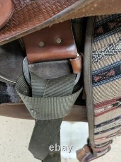 2-1335 14.5 inch Used Fabtron Western Trail Saddle