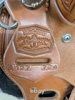 2-1344 15.5 inch Used McCall Mclite Western All Around Saddle Regular Tree