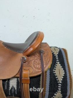 2-1344 15.5 inch Used McCall Mclite Western All Around Saddle Regular Tree