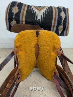 2-1344 15.5 inch Used McCall Mclite Western All Around Saddle Regular Tree