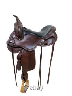 2-1350 15 inch Used Circle Y Western Gillette Trail Saddle Wide Tree