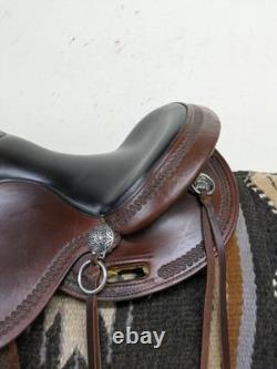 2-1350 15 inch Used Circle Y Western Gillette Trail Saddle Wide Tree